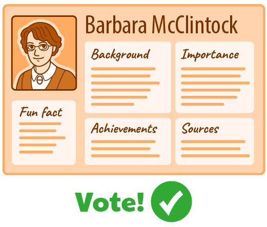 Example Poster with Barbara McClintock
