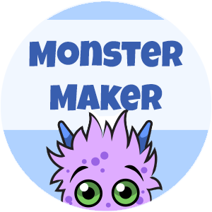 An illustration for the game Monster Maker