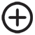 Circle around a plus sign.
