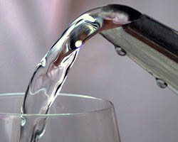 Pouring water