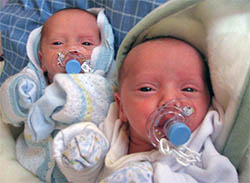 Twin babies