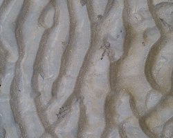 Natural clay in sand