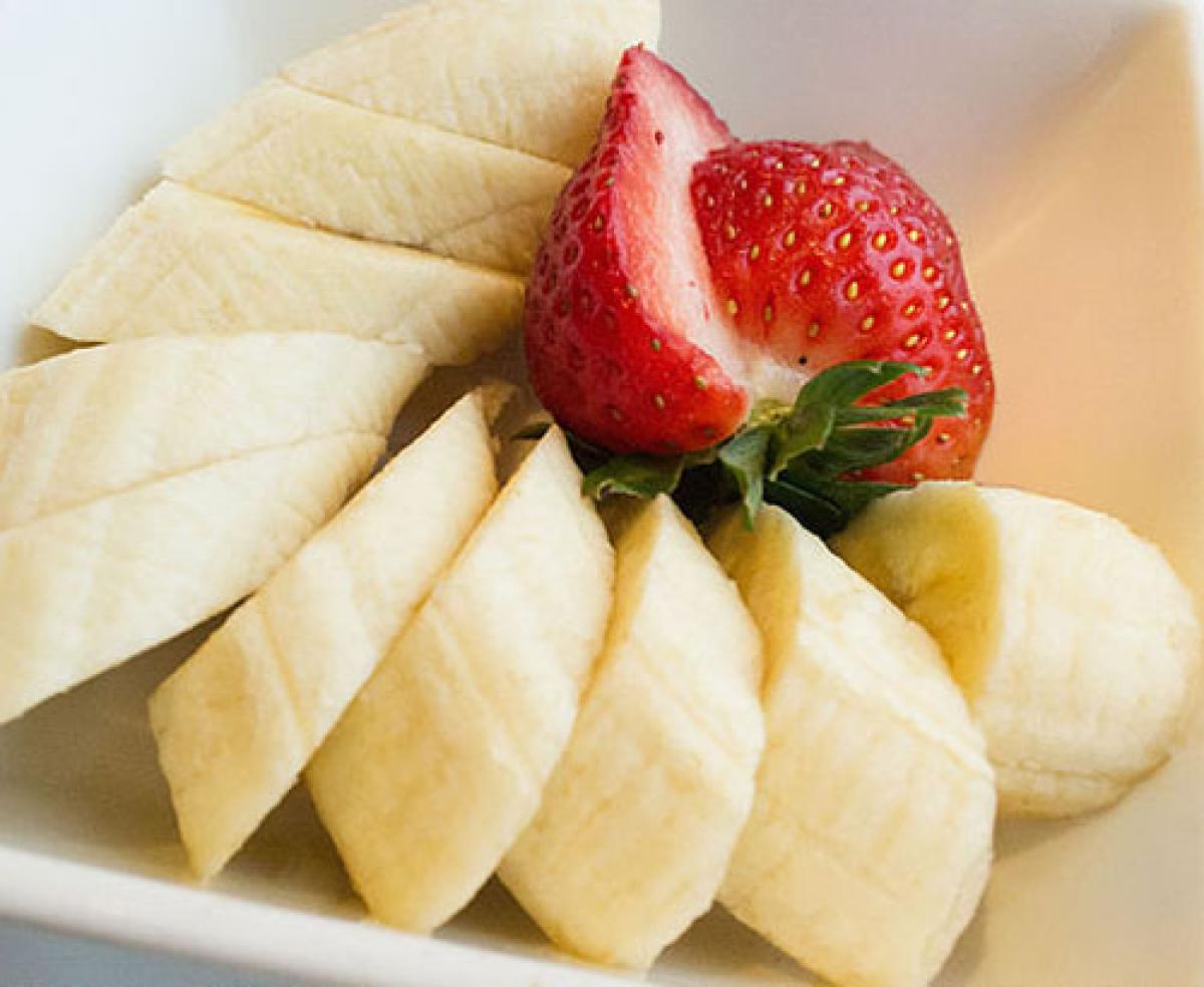 Banana and strawberry